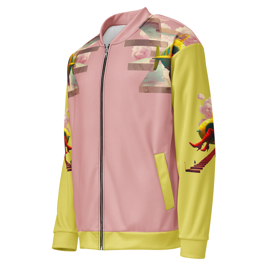 Unisex Bomberjacke Yellow Submarine Rosa/lemon | Premium Streetwear Otto Strtwr