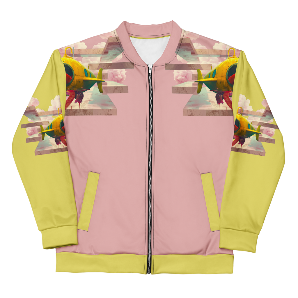 Unisex Bomberjacke Yellow Submarine Rosa/lemon | Premium Streetwear Otto Strtwr