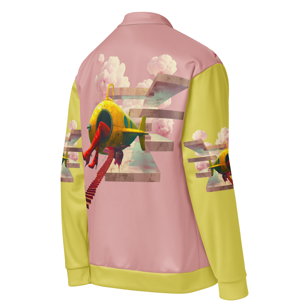 Unisex Bomberjacke Yellow Submarine Rosa/lemon | Premium Streetwear Otto Strtwr