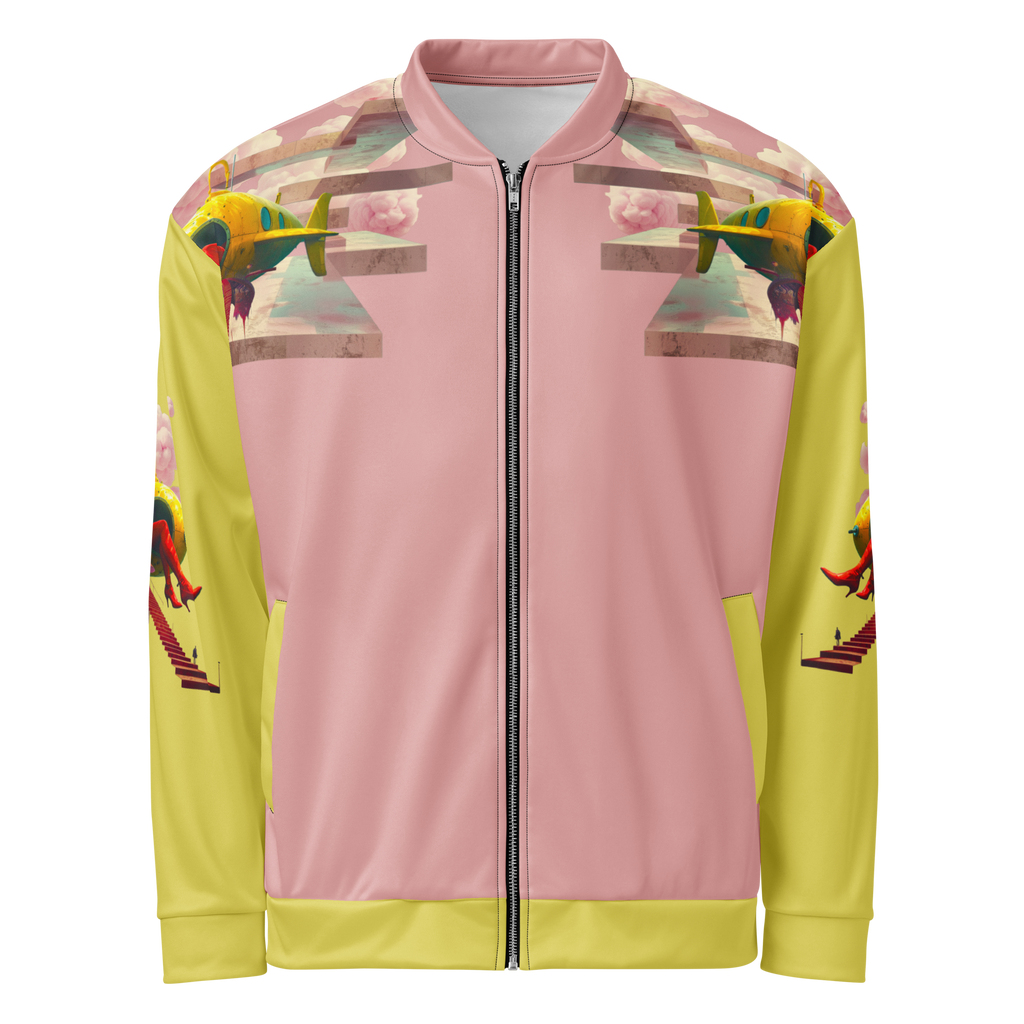 Unisex Bomberjacke Yellow Submarine Rosa/lemon | Premium Streetwear Otto Strtwr