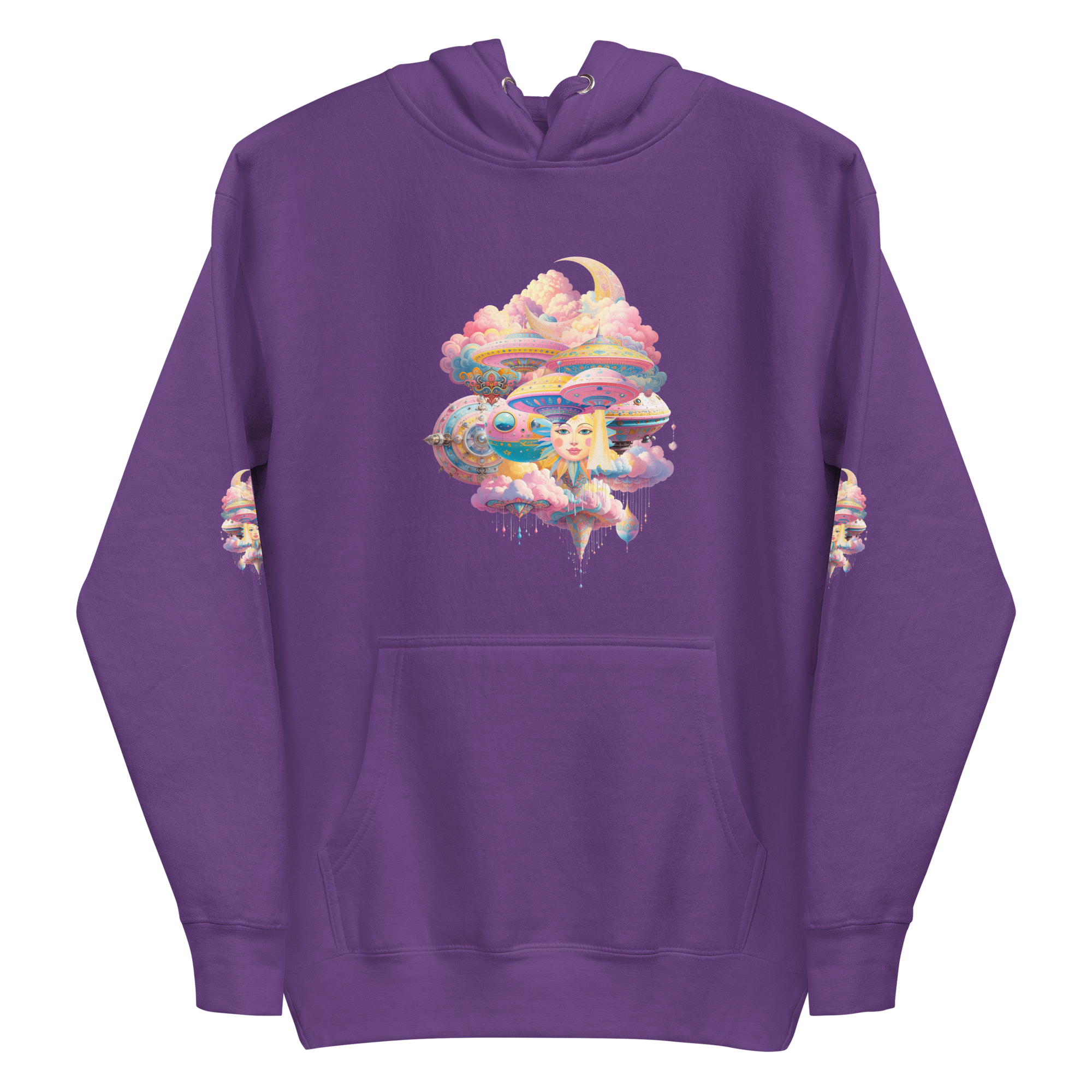 Unisex Hoodie aus Baumwolle Cosmic Clouds | Otto Strtwr Streetwear