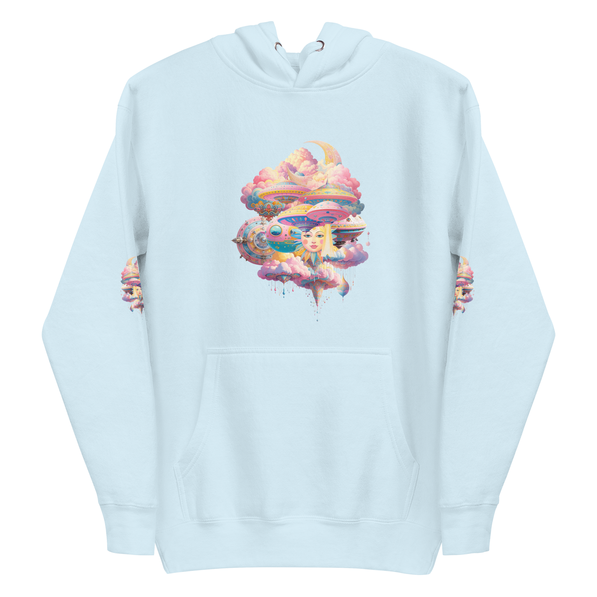 Unisex Hoodie aus Baumwolle Cosmic Clouds | Otto Strtwr Streetwear