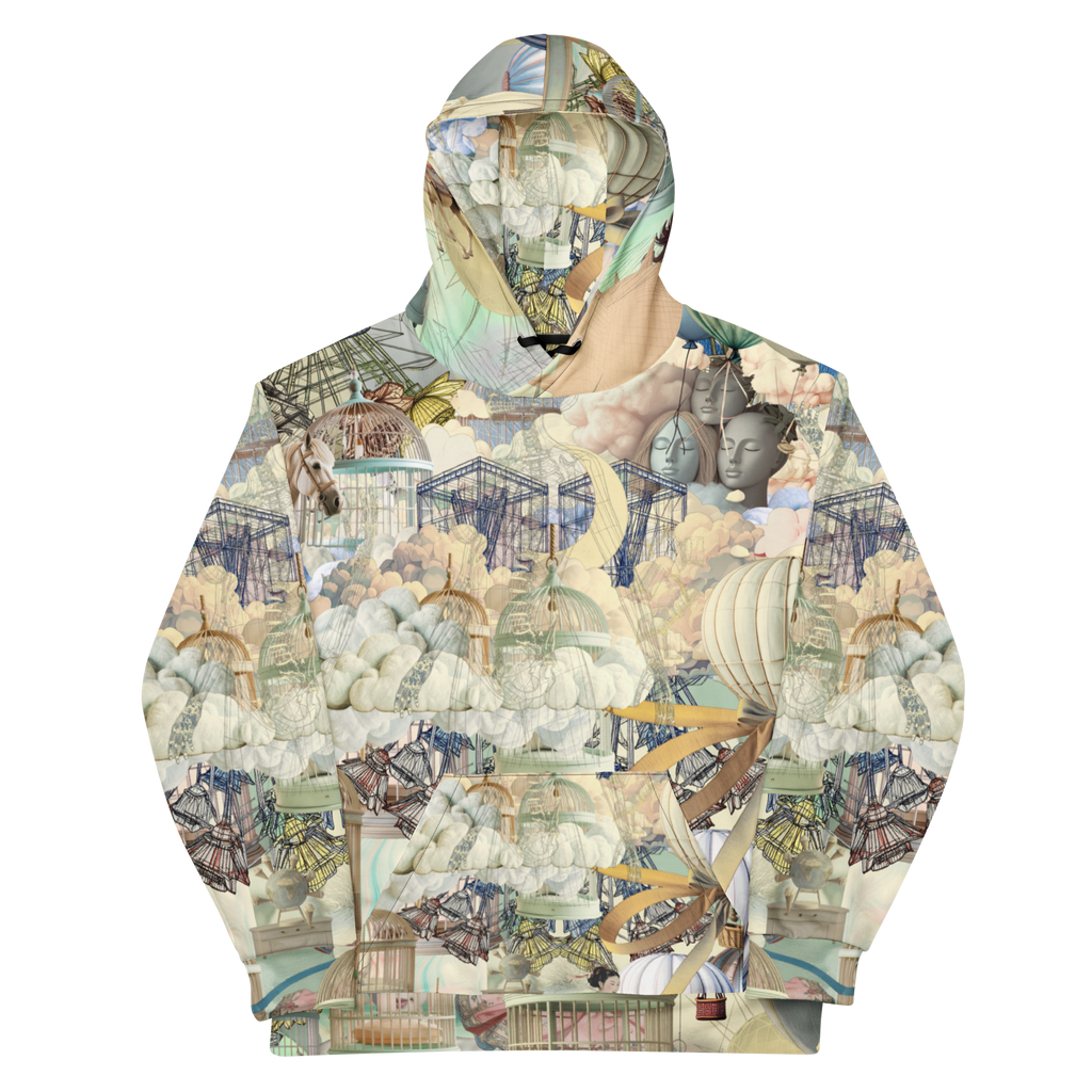 Unisex Hoodie mit Kapuze Ballon Dancer Creme/beige | Premium Streetwear Otto Strtwr