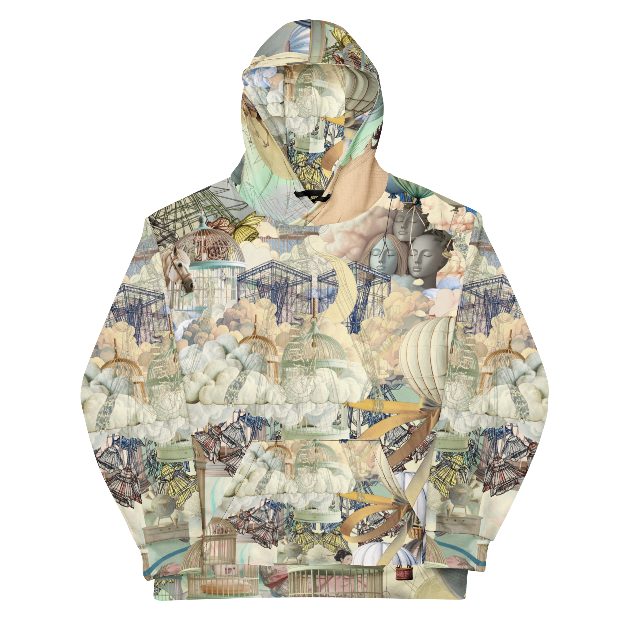 Unisex Hoodie mit Kapuze Ballon Dancer Creme/beige | Premium Streetwear Otto Strtwr