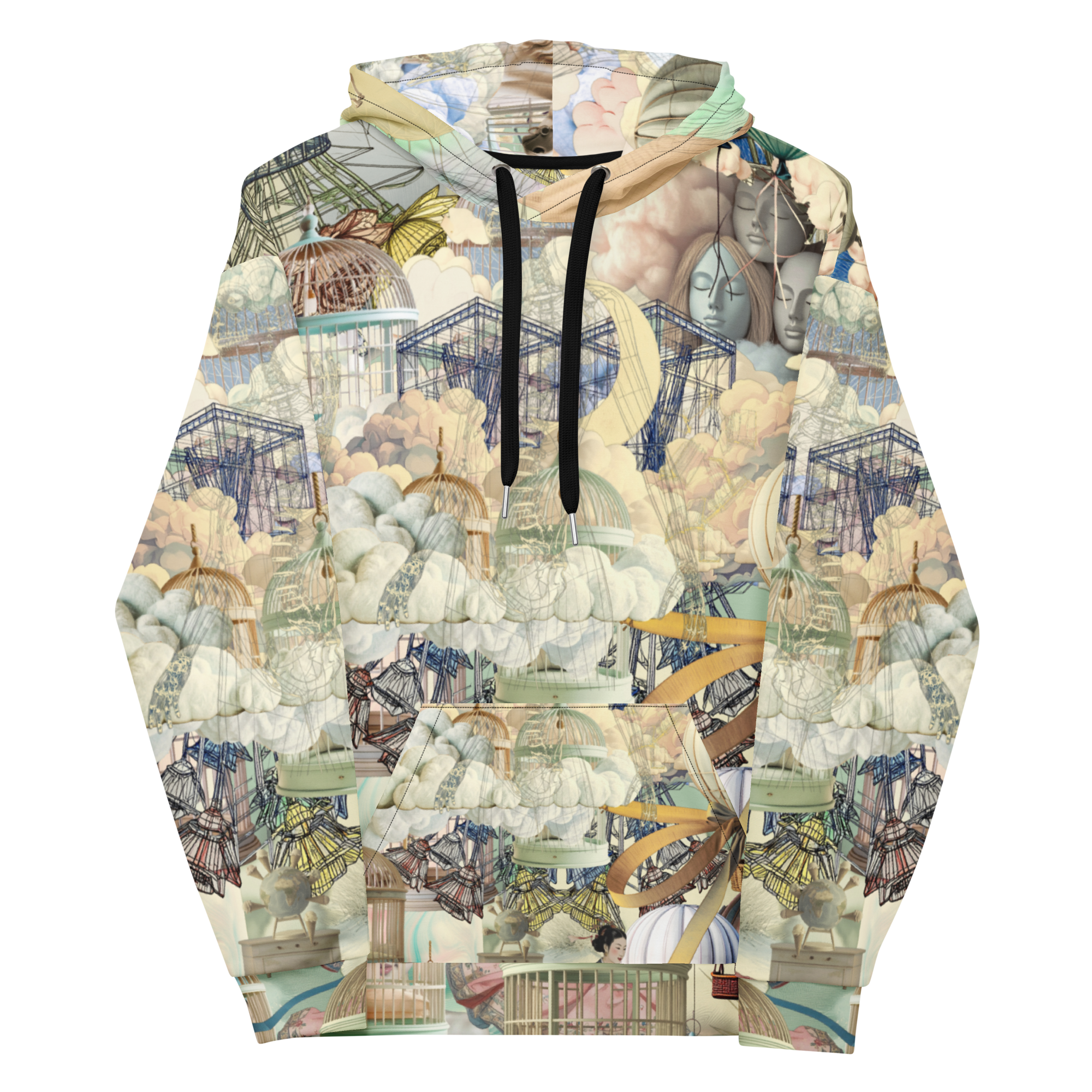 Unisex Hoodie mit Kapuze Ballon Dancer Creme/beige | Premium Streetwear Otto Strtwr