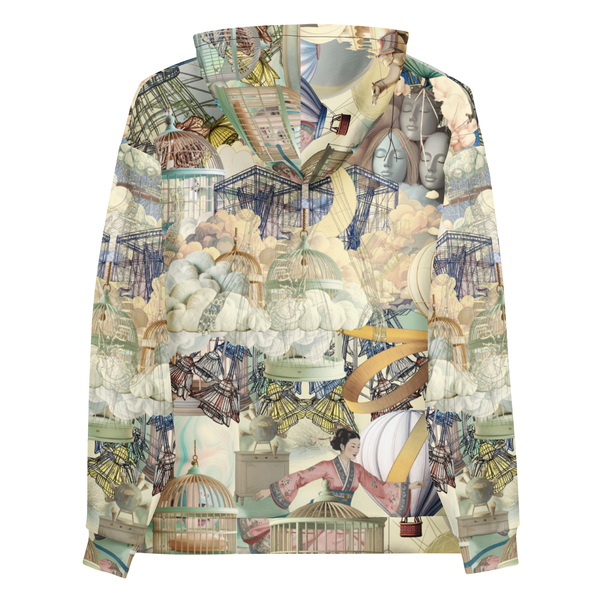 Unisex Hoodie mit Kapuze Ballon Dancer Creme/beige | Premium Streetwear Otto Strtwr