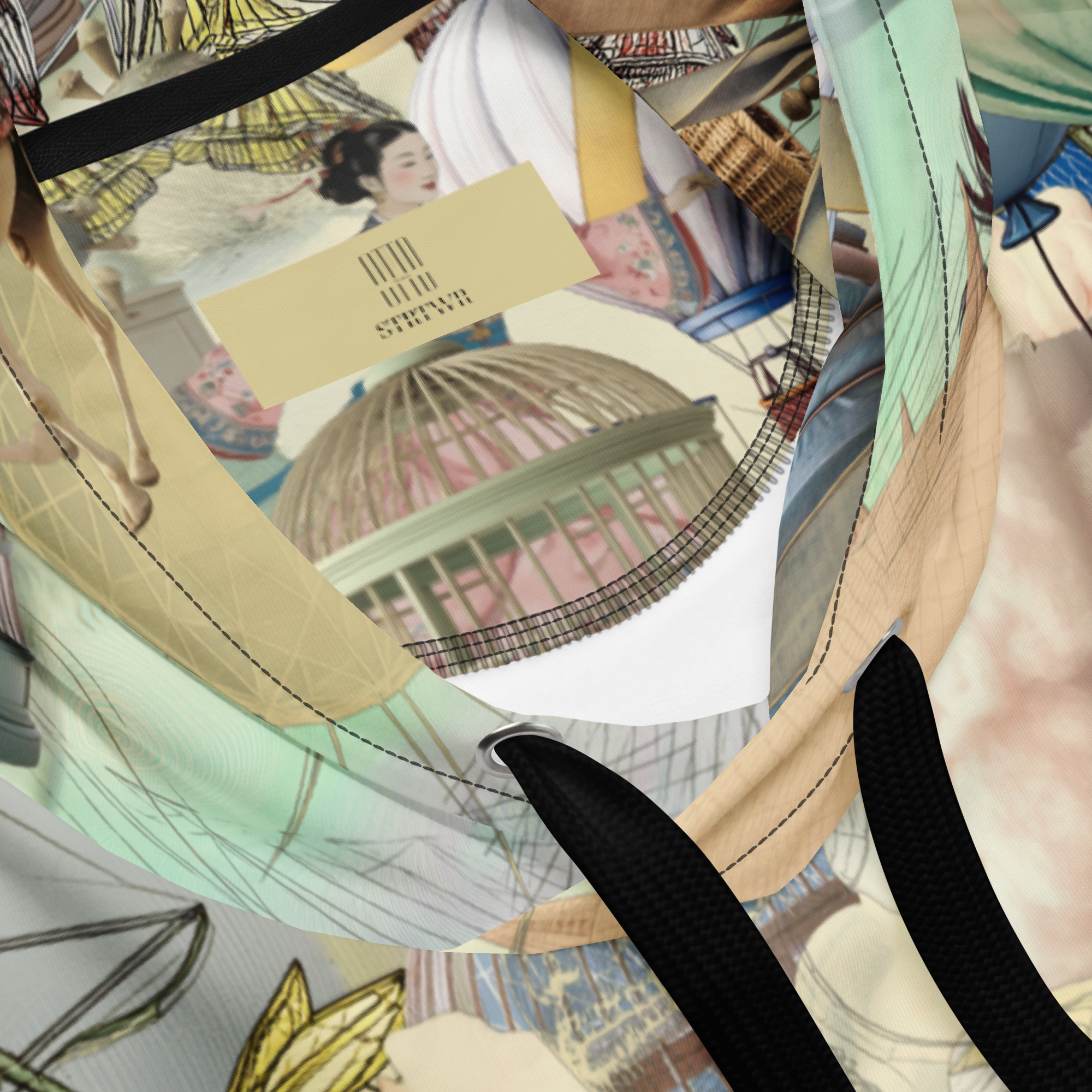 Unisex Hoodie mit Kapuze Ballon Dancer Creme/beige | Premium Streetwear Otto Strtwr