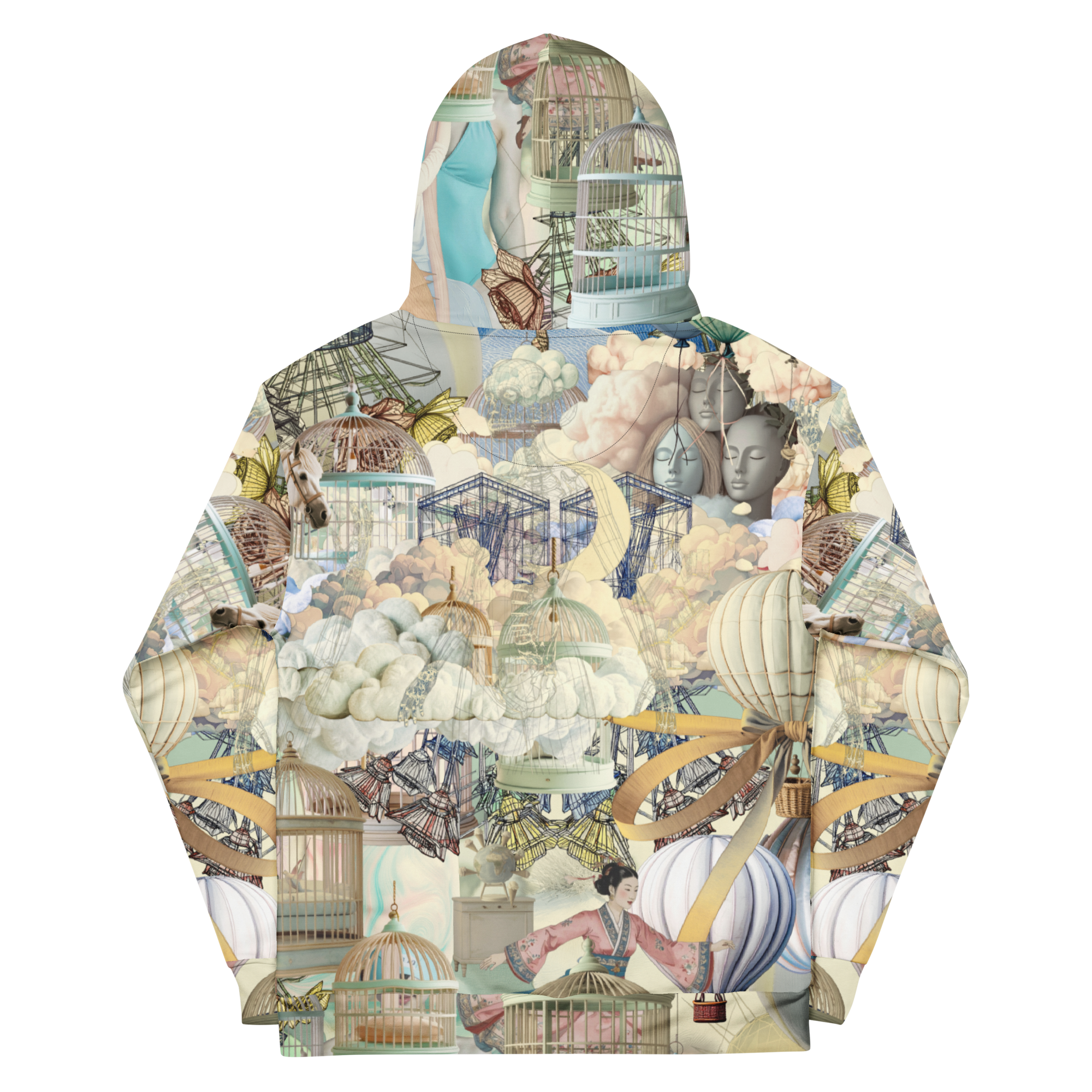 Unisex Hoodie mit Kapuze Ballon Dancer Creme/beige | Premium Streetwear Otto Strtwr