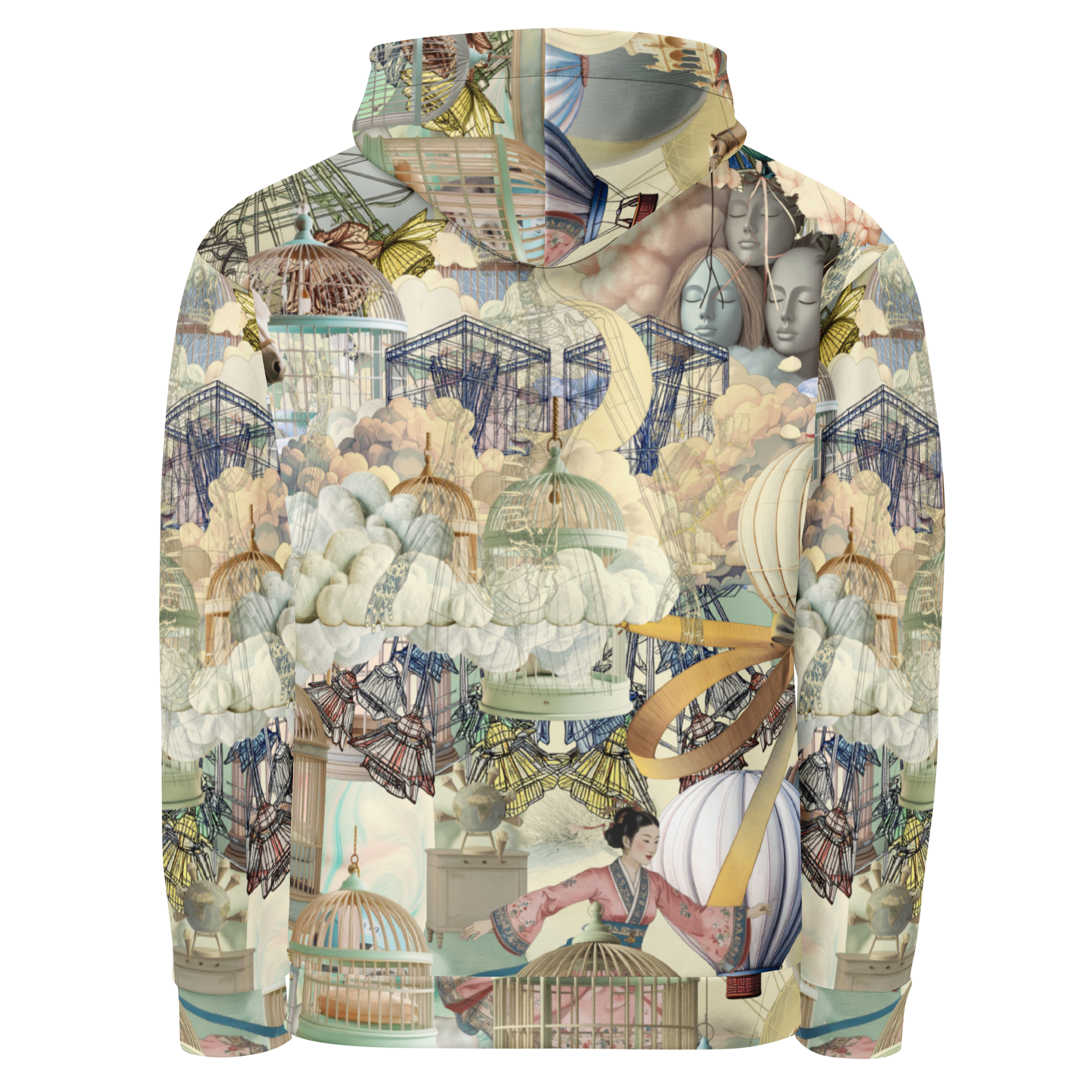 Unisex Hoodie mit Kapuze Ballon Dancer Creme/beige | Premium Streetwear Otto Strtwr