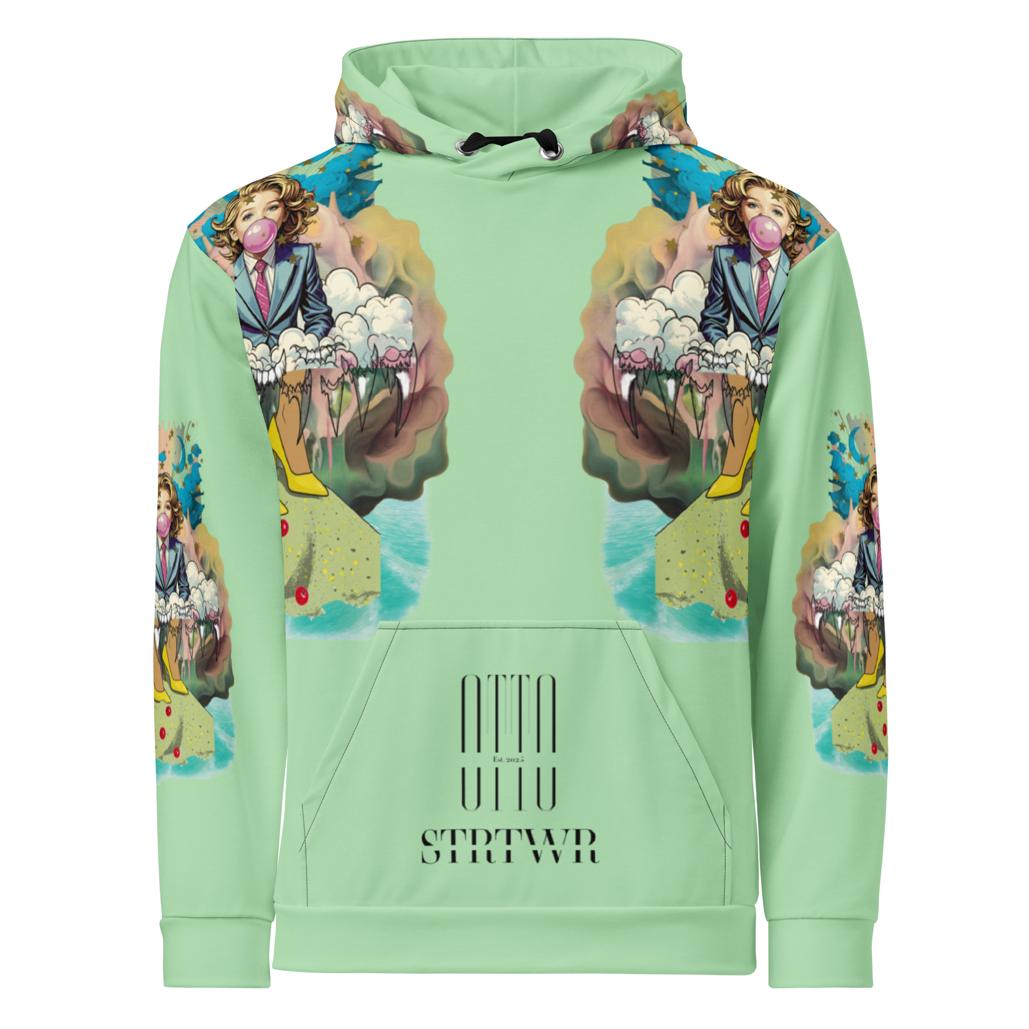 Unisex Hoodie mit Kapuze Bubble Gum Business Mint | Premium Streetwear Otto Strtwr