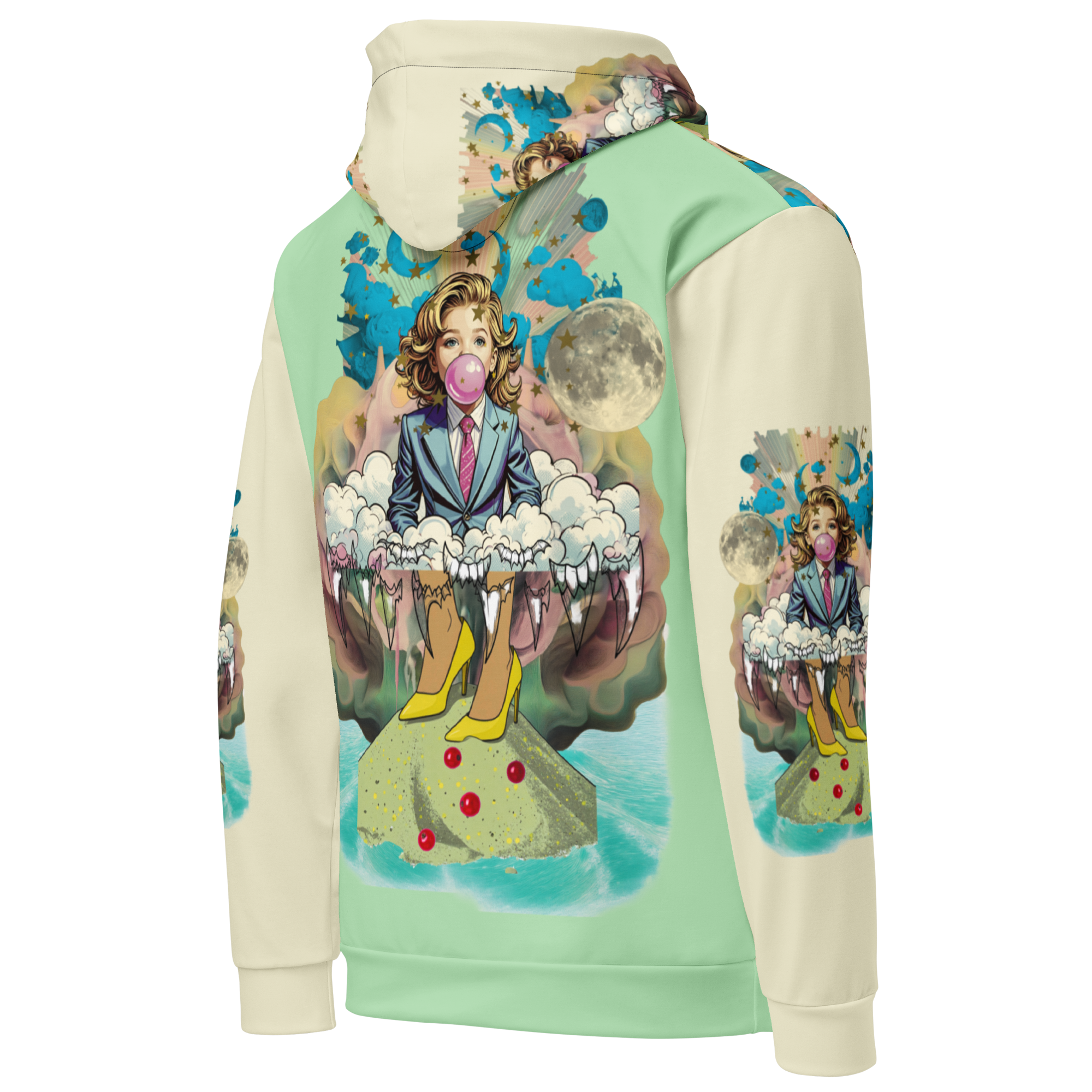 Unisex Hoodie mit Kapuze Bubble Gum Business Mint/creme | Premium Streetwear Otto Strtwr