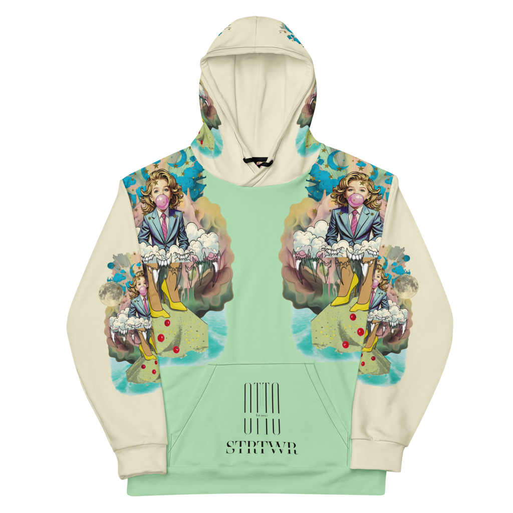 Unisex Hoodie mit Kapuze Bubble Gum Business Mint/creme | Premium Streetwear Otto Strtwr