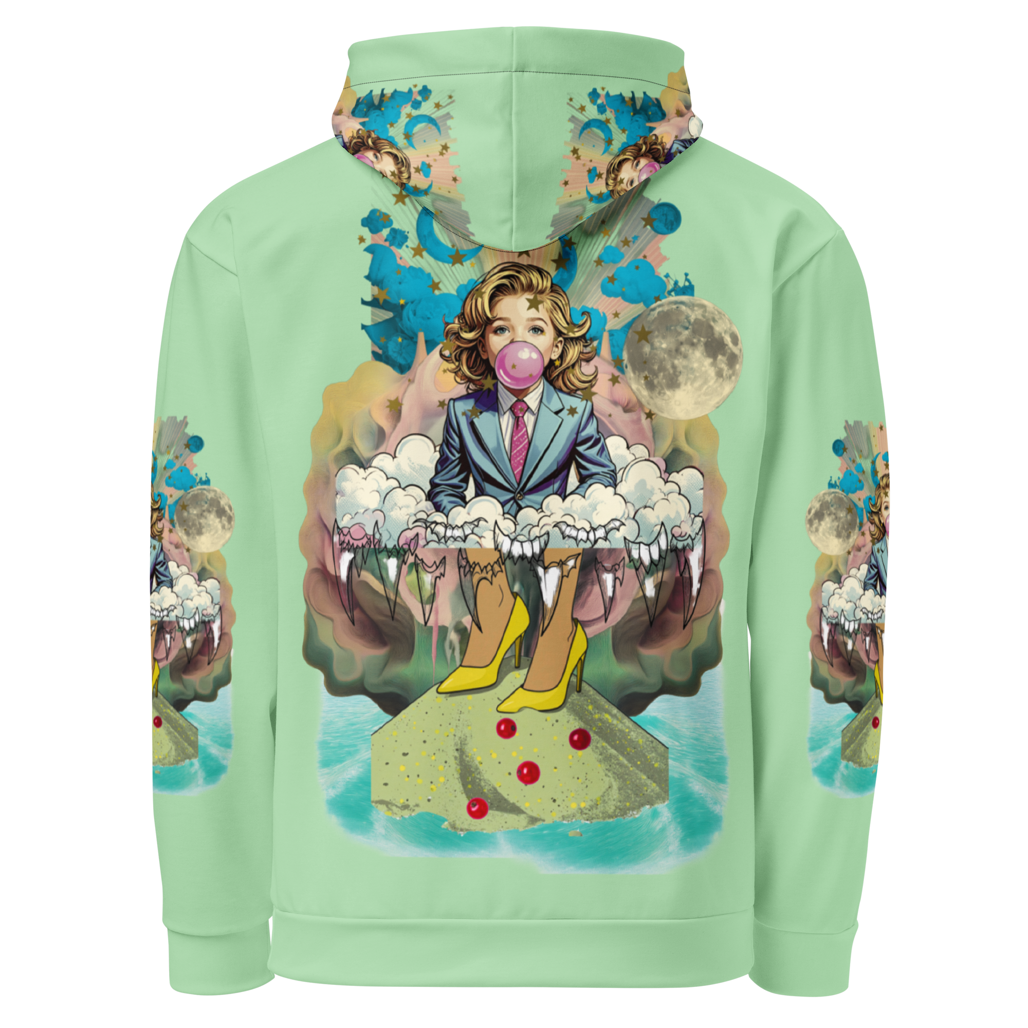 Unisex Hoodie mit Kapuze Bubble Gum Business Mint | Premium Streetwear Otto Strtwr