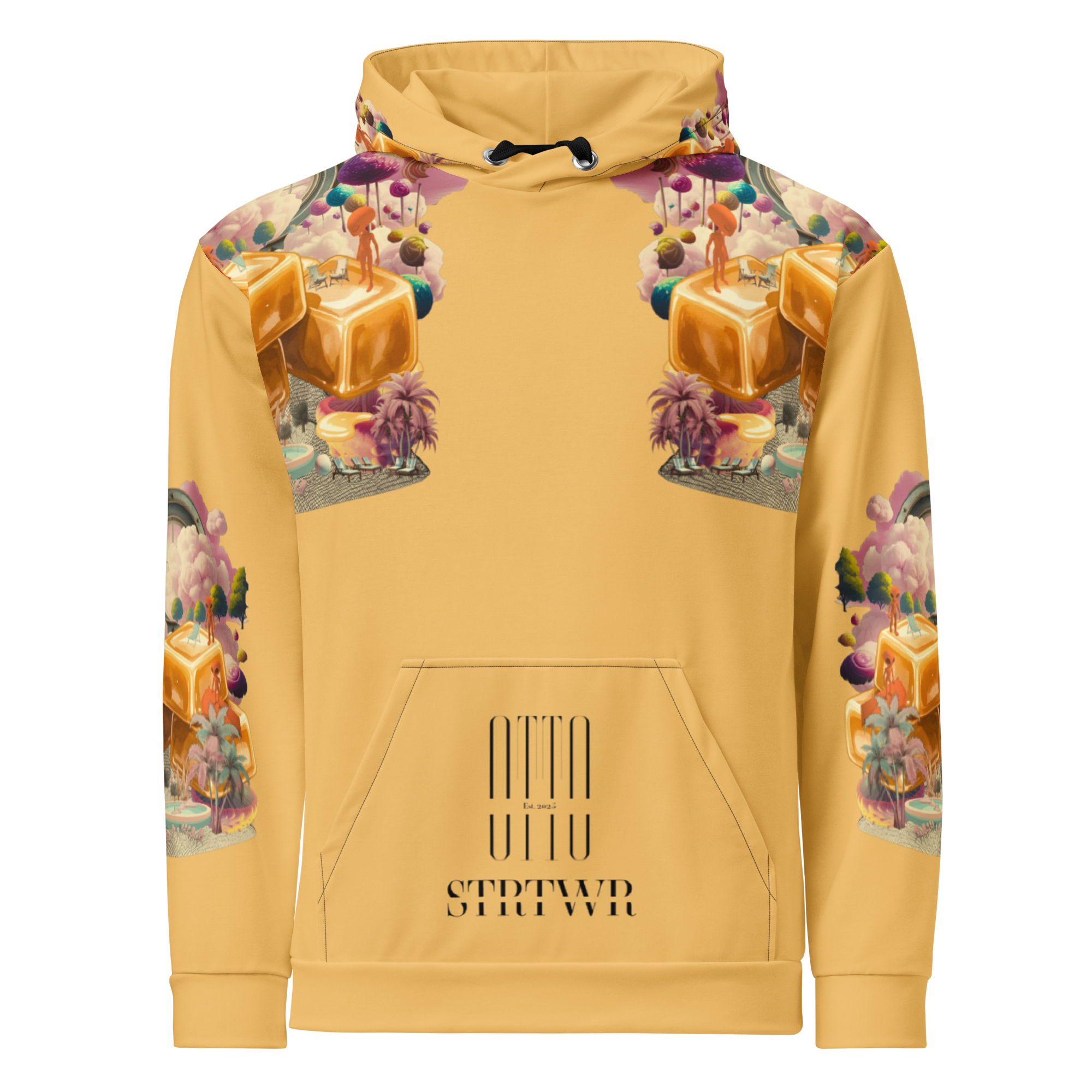 Unisex Hoodie mit Kapuze Caramel Alien Apricot | Premium Streetwear Otto Strtwr