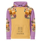 Unisex Hoodie mit Kapuze Caramel Alien Apricot/flieder | Premium Streetwear Otto Strtwr
