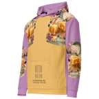 Unisex Hoodie mit Kapuze Caramel Alien Apricot/flieder | Premium Streetwear Otto Strtwr