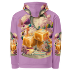 Unisex Hoodie mit Kapuze Caramel Alien Apricot/flieder | Premium Streetwear Otto Strtwr