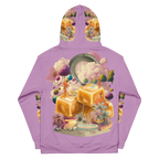 Unisex Hoodie mit Kapuze Caramel Alien Apricot/flieder | Premium Streetwear Otto Strtwr