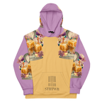 Unisex Hoodie mit Kapuze Caramel Alien Apricot/flieder | Premium Streetwear Otto Strtwr