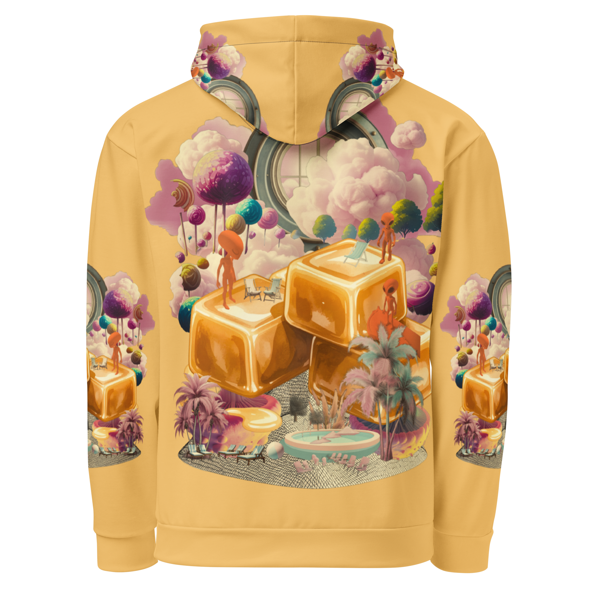 Unisex Hoodie mit Kapuze Caramel Alien Apricot | Premium Streetwear Otto Strtwr