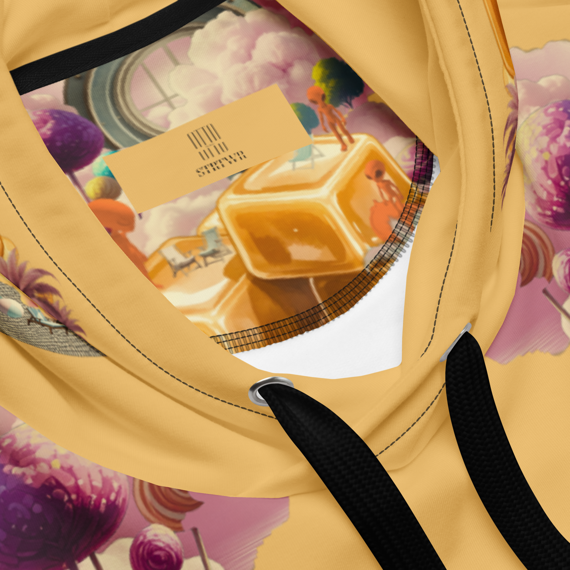 Unisex Hoodie mit Kapuze Caramel Alien Apricot | Premium Streetwear Otto Strtwr