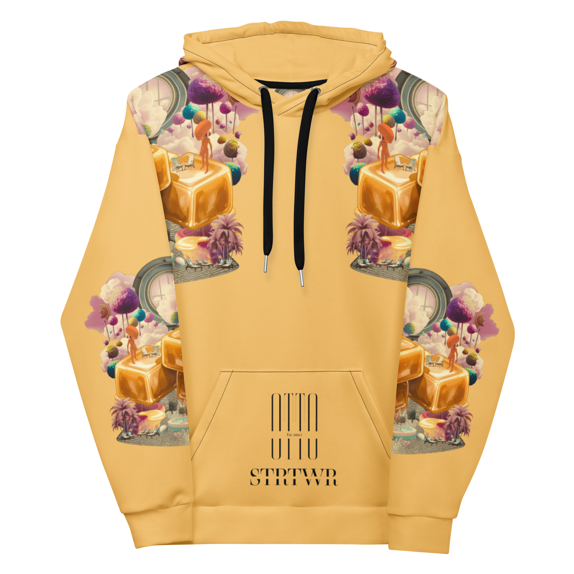 Unisex Hoodie mit Kapuze Caramel Alien Apricot | Premium Streetwear Otto Strtwr