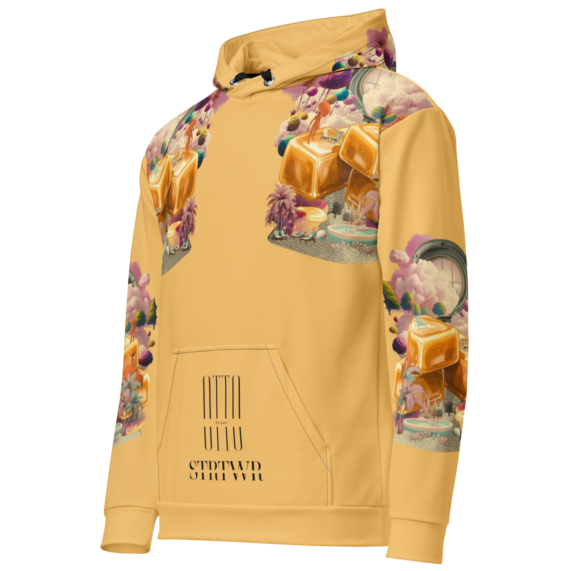 Unisex Hoodie mit Kapuze Caramel Alien Apricot | Premium Streetwear Otto Strtwr