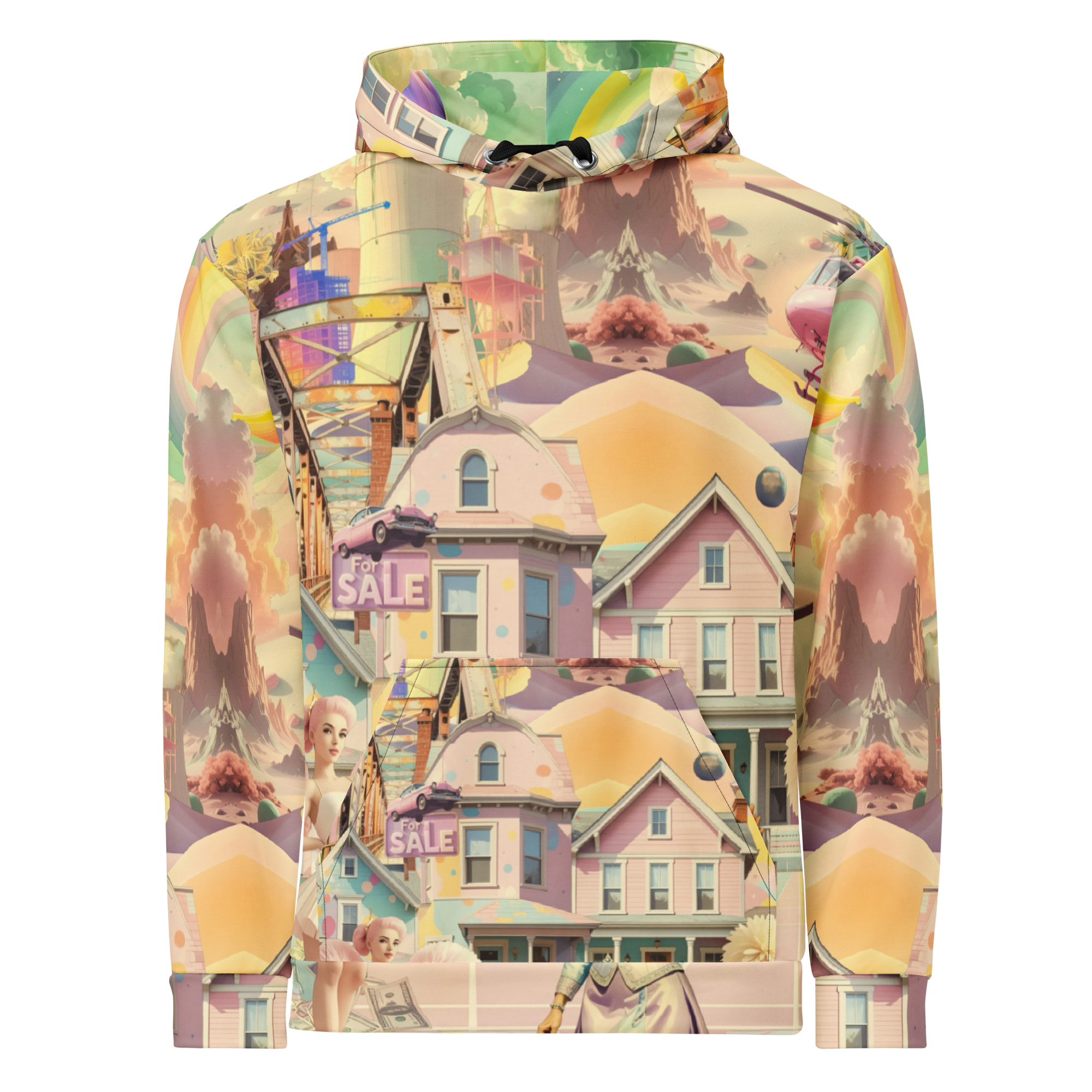 Unisex Hoodie mit Kapuze Cheerleader City Lindgrün | Premium Streetwear Otto Strtwr