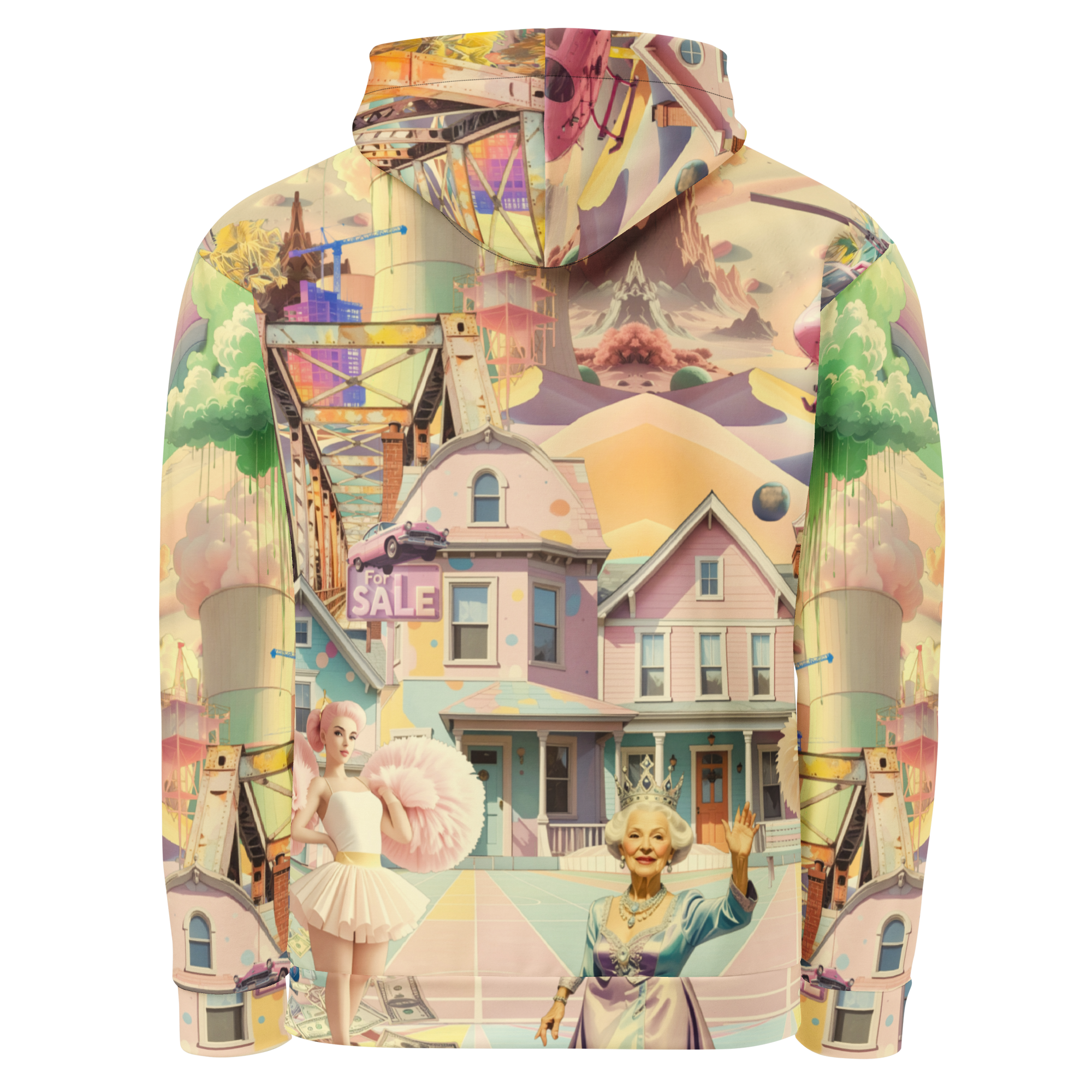 Unisex Hoodie mit Kapuze Cheerleader City Lindgrün | Premium Streetwear Otto Strtwr