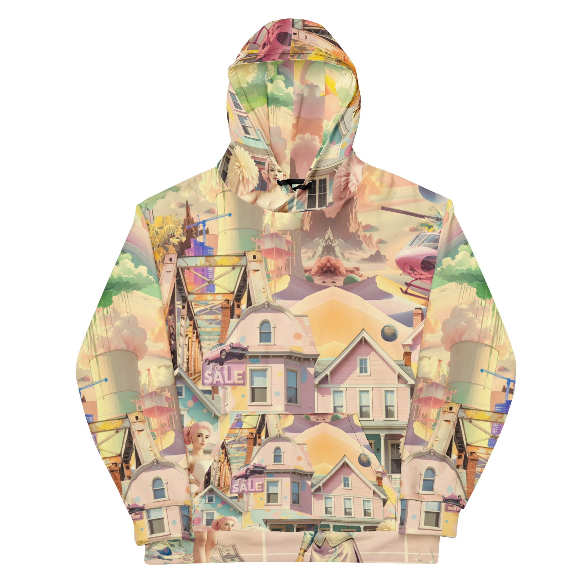 Unisex Hoodie mit Kapuze Cheerleader City Lindgrün | Premium Streetwear Otto Strtwr