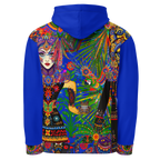 Unisex Hoodie mit Kapuze Folklore Dancer Tiefblau | Premium Streetwear Otto Strtwr