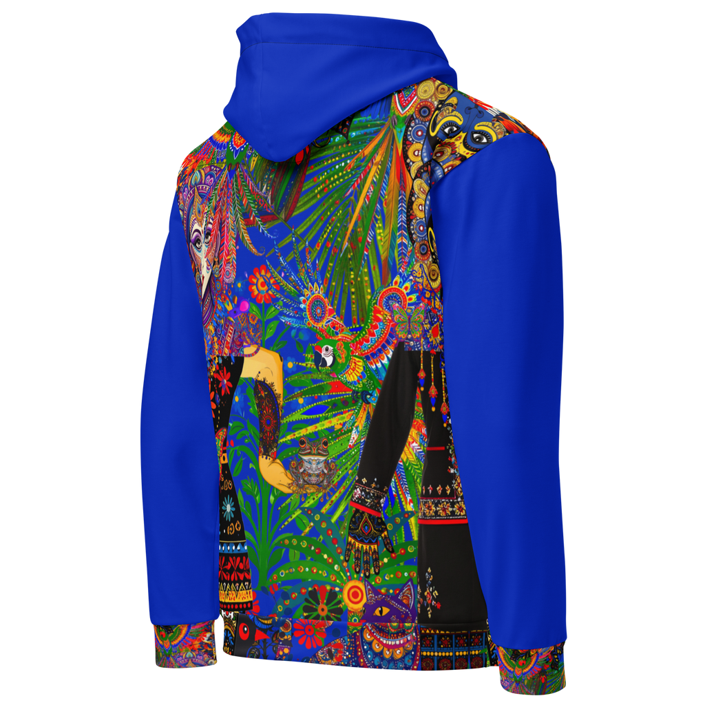 Unisex Hoodie mit Kapuze Folklore Dancer Tiefblau | Premium Streetwear Otto Strtwr