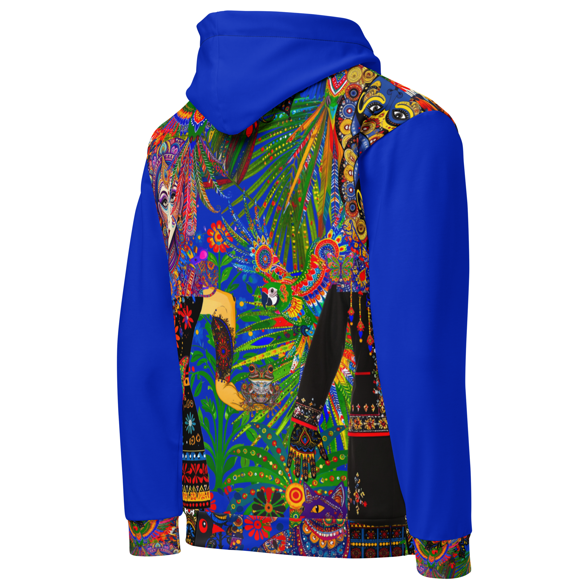 Unisex Hoodie mit Kapuze Folklore Dancer Tiefblau | Premium Streetwear Otto Strtwr