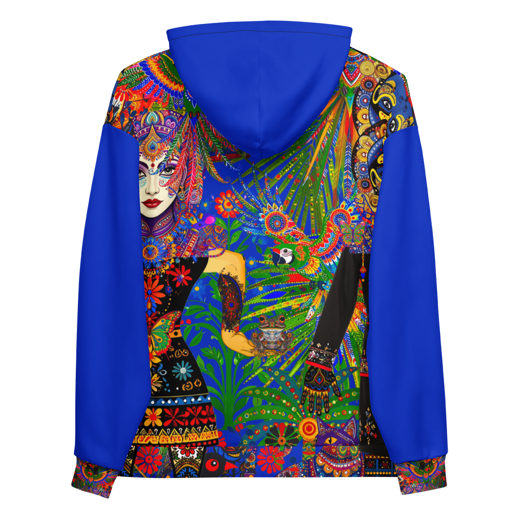 Unisex Hoodie mit Kapuze Folklore Dancer Tiefblau | Premium Streetwear Otto Strtwr