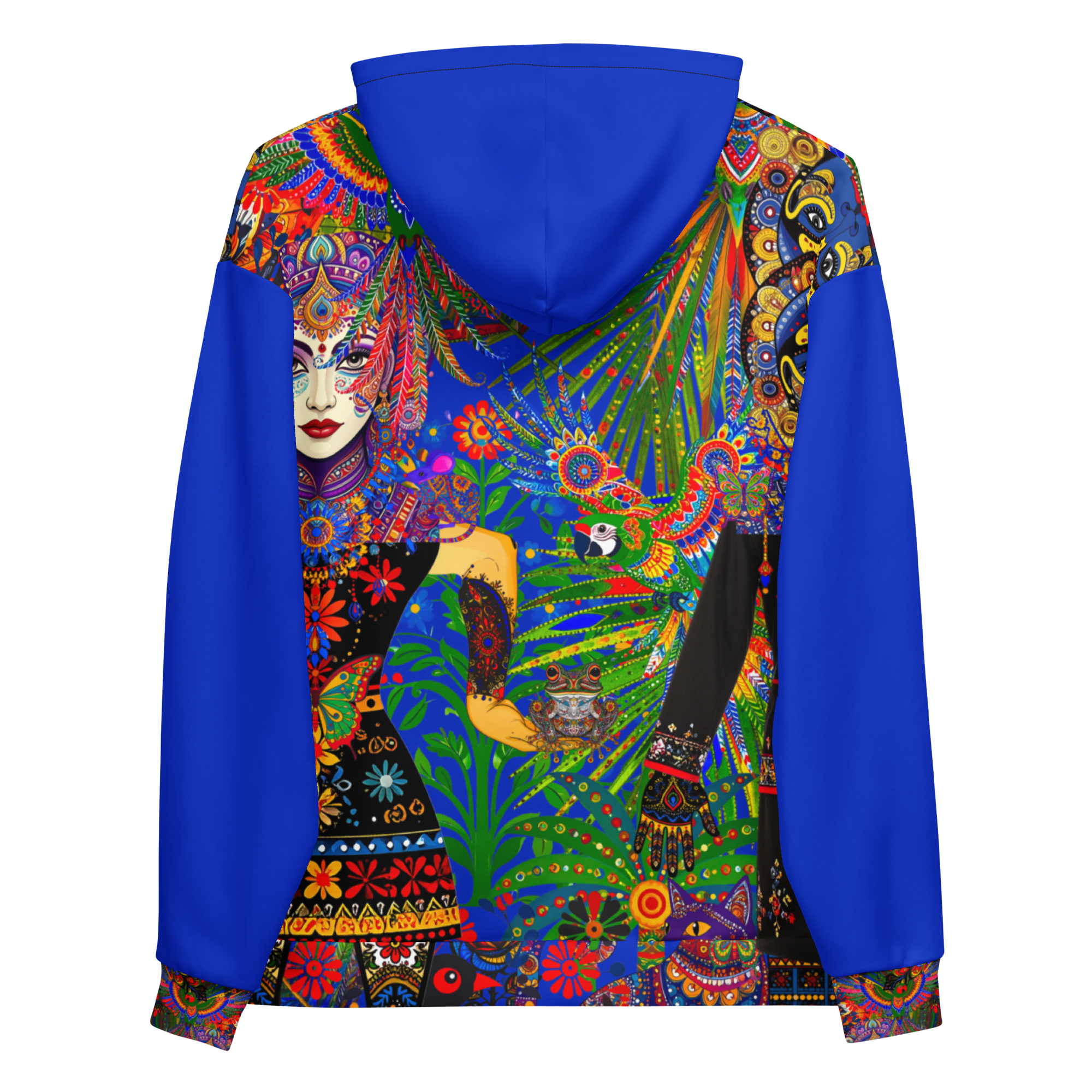 Unisex Hoodie mit Kapuze Folklore Dancer Tiefblau | Premium Streetwear Otto Strtwr
