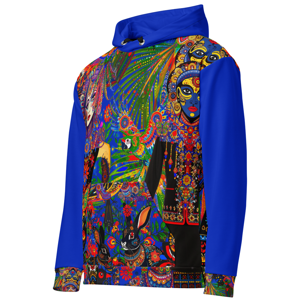 Unisex Hoodie mit Kapuze Folklore Dancer Tiefblau | Premium Streetwear Otto Strtwr