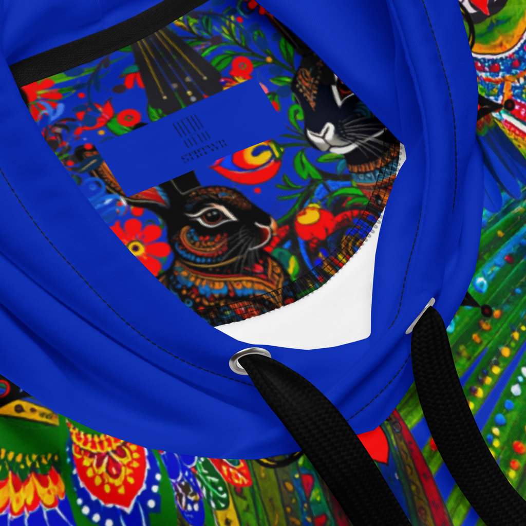 Unisex Hoodie mit Kapuze Folklore Dancer Tiefblau | Premium Streetwear Otto Strtwr