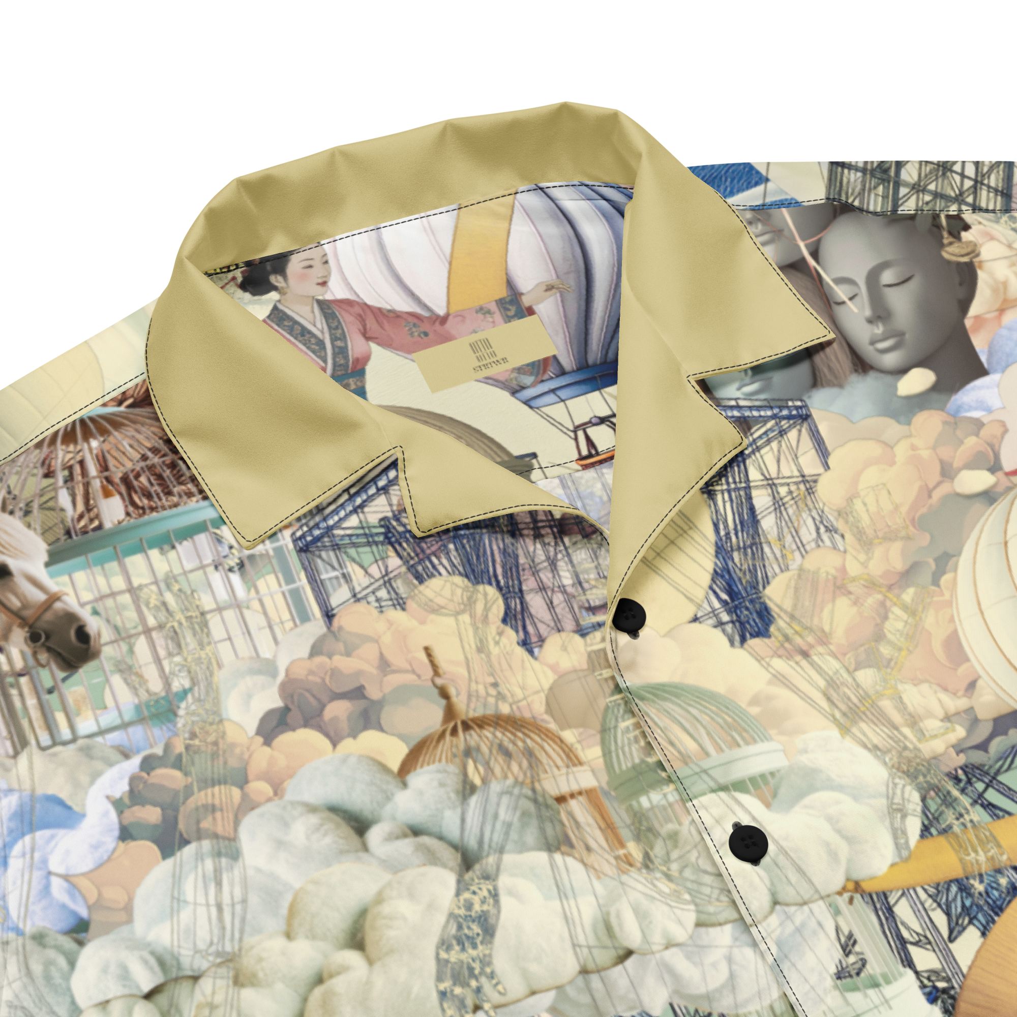 Unisex Oversize Hemd Ballon Dancer Creme/beige | Premium Streetwear Otto Strtwr