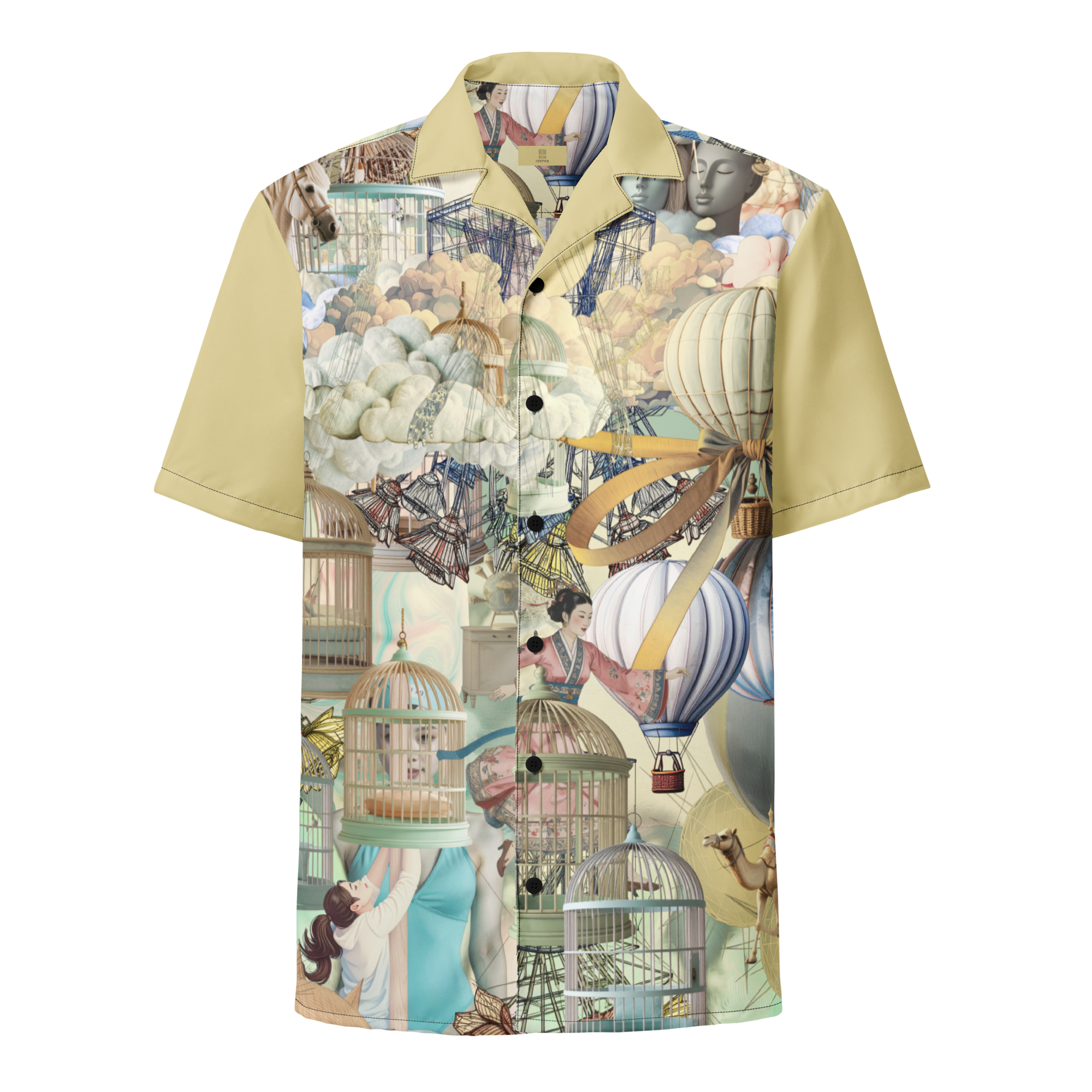 Unisex Oversize Hemd Ballon Dancer Creme/beige | Premium Streetwear Otto Strtwr