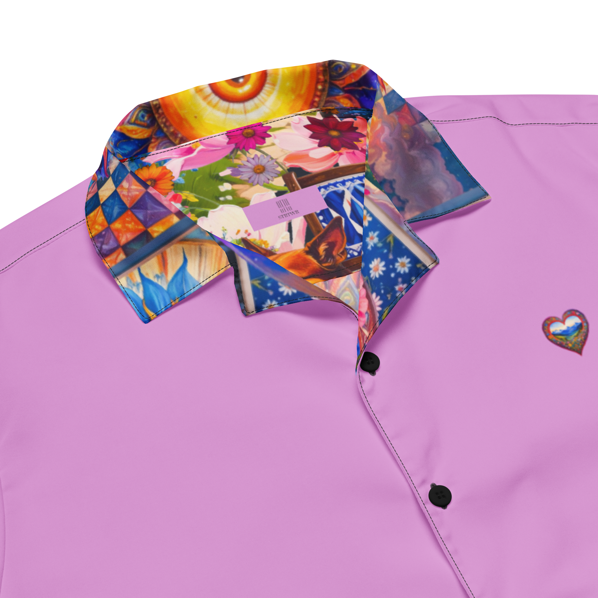 Unisex Oversize Hemd Bavarian Fever Pink | Premium Streetwear Otto Strtwr