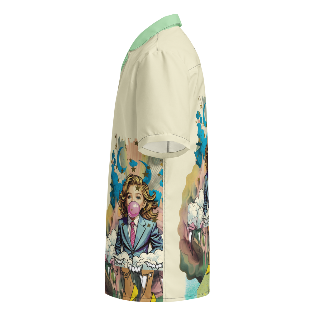 Unisex Oversize Hemd Bubble Gum Business Creme | Premium Streetwear Otto Strtwr