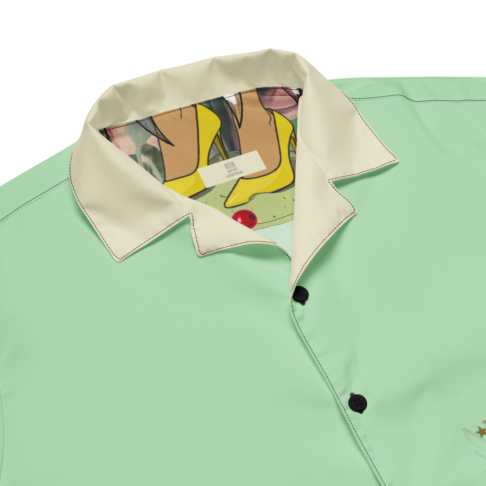 Unisex Oversize Hemd Bubble Gum Business Mint | Premium Streetwear Otto Strtwr