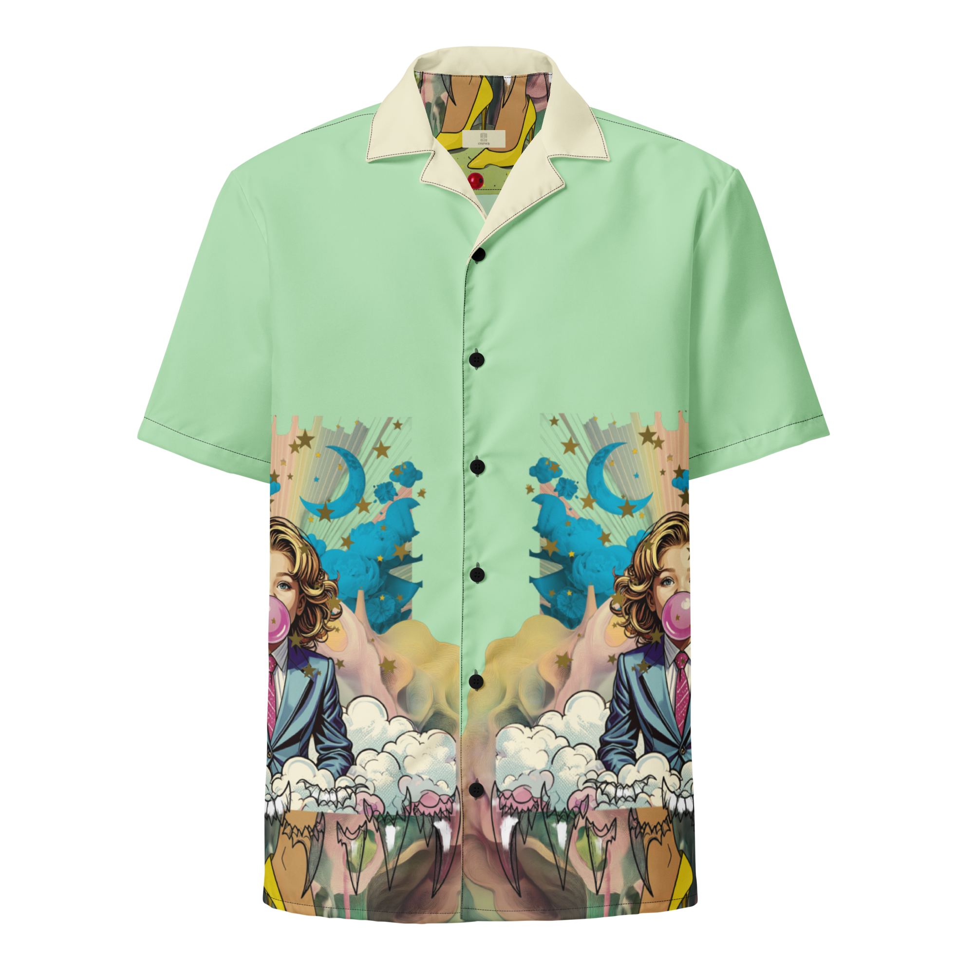 Unisex Oversize Hemd Bubble Gum Business Mint | Premium Streetwear Otto Strtwr