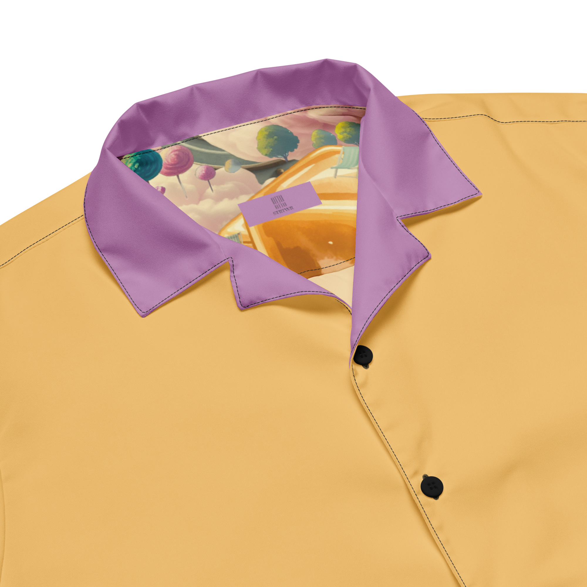 Unisex Oversize Hemd Caramel Alien Apricot | Premium Streetwear Otto Strtwr