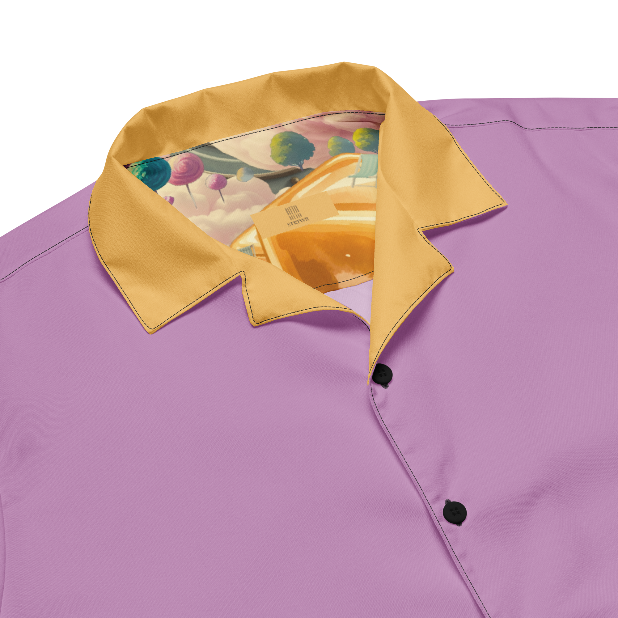Unisex Oversize Hemd Caramel Alien Flieder | Premium Streetwear Otto Strtwr