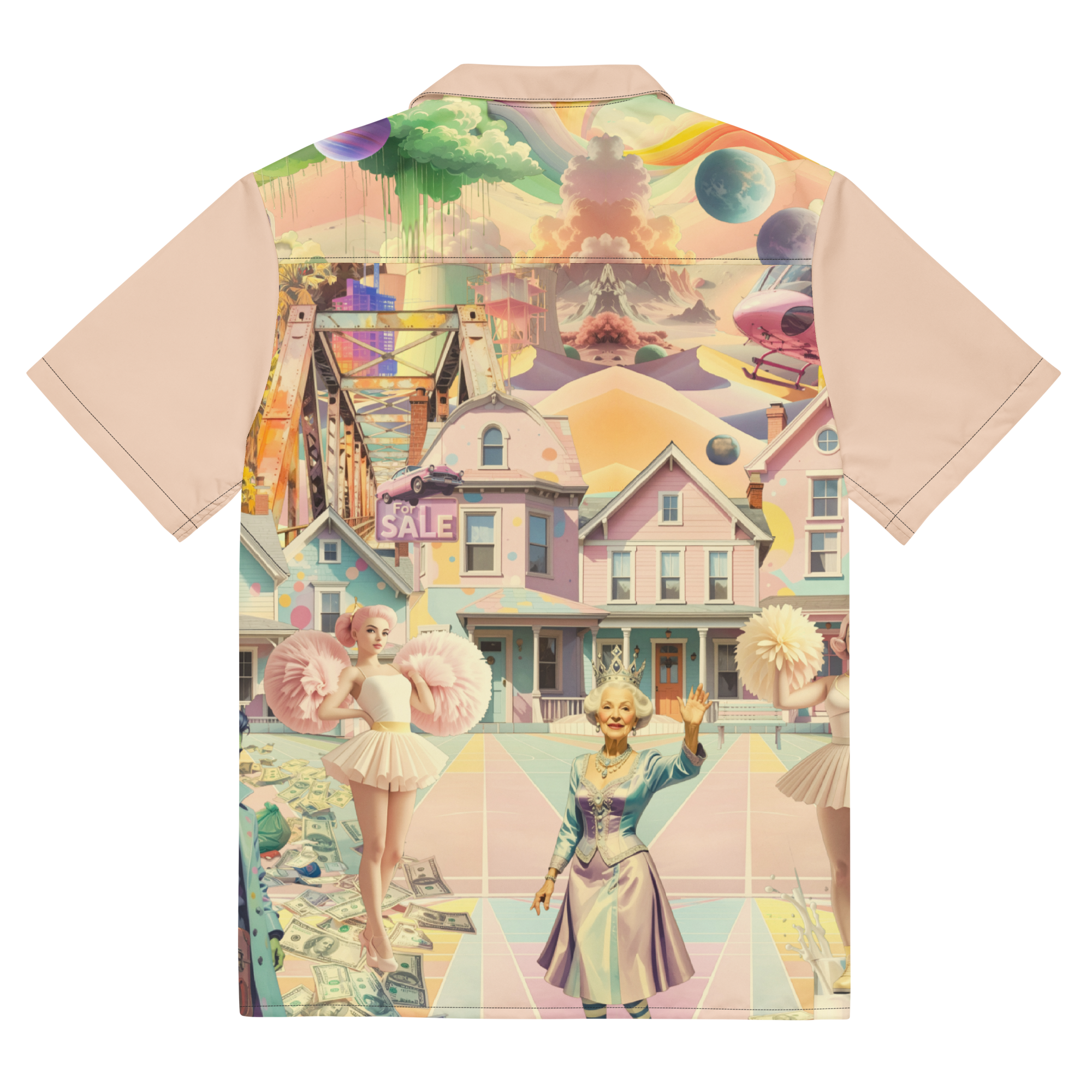 Unisex Oversize Hemd Cheerleader City Zartrose | Premium Streetwear Otto Strtwr