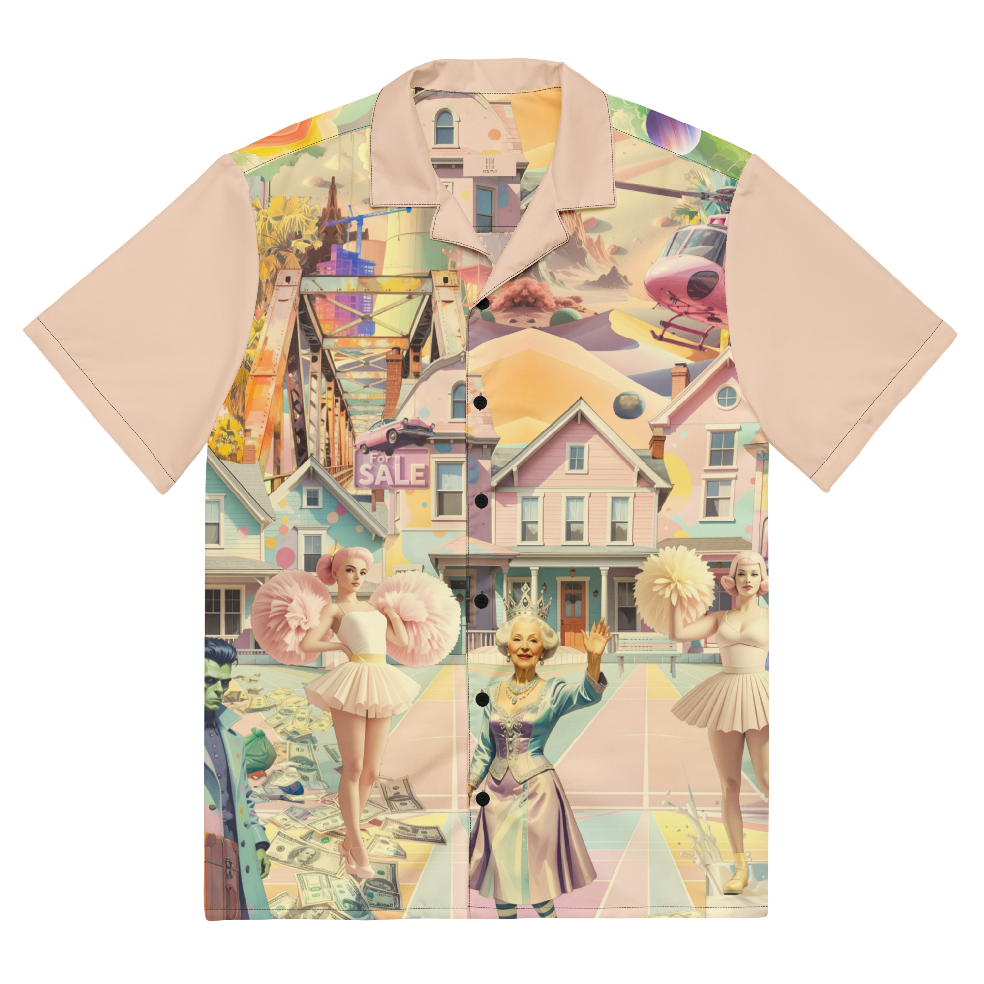 Unisex Oversize Hemd Cheerleader City Zartrose | Premium Streetwear Otto Strtwr