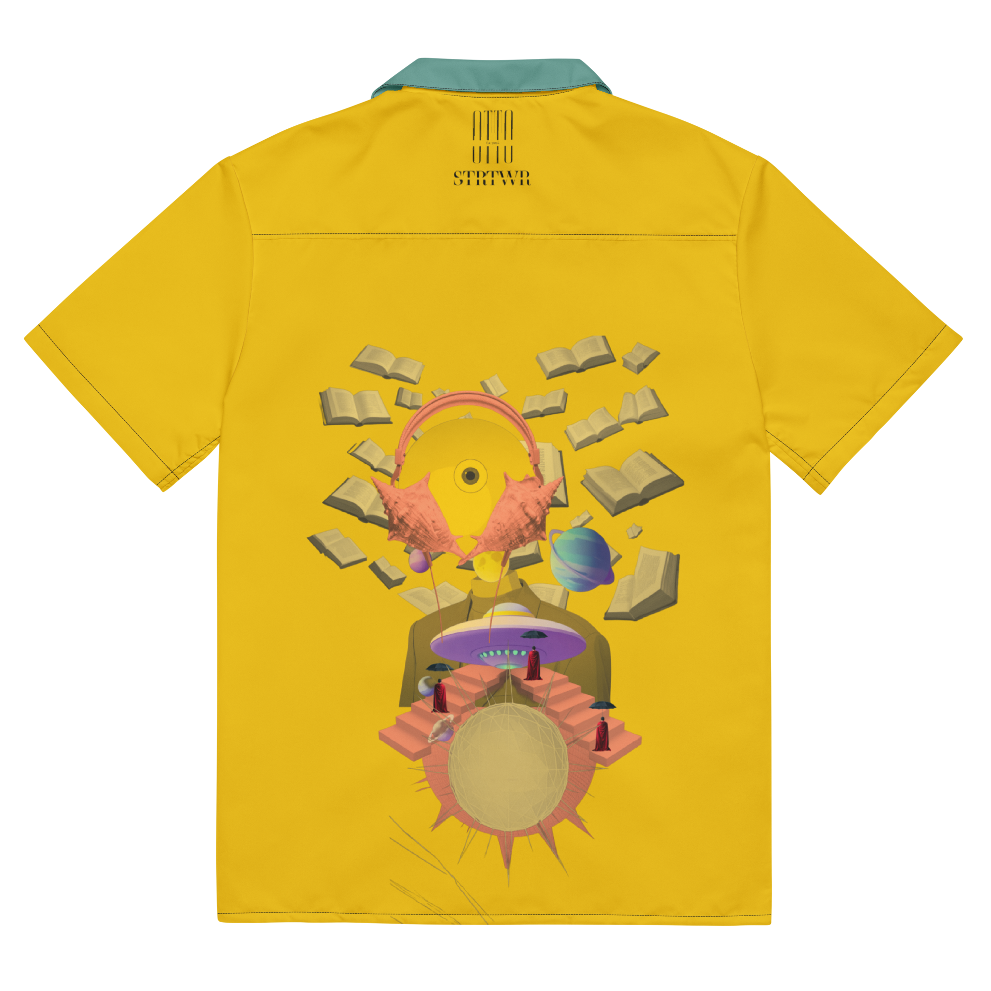 Unisex Oversize Hemd Poetry Of Sea Gelb | Premium Streetwear Otto Strtwr