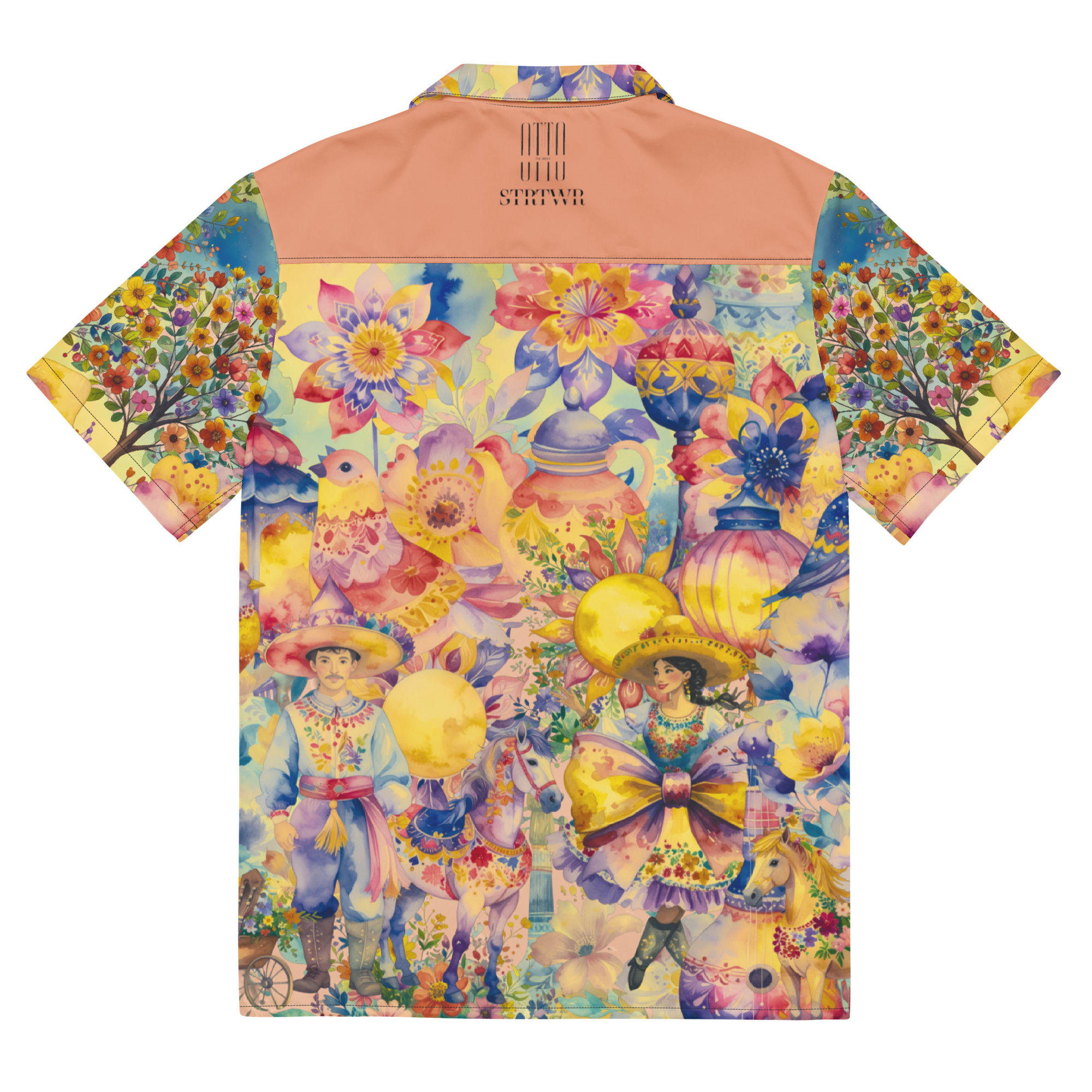 Unisex Oversize Hemd The Mexican Guy Peach | Premium Streetwear Otto Strtwr