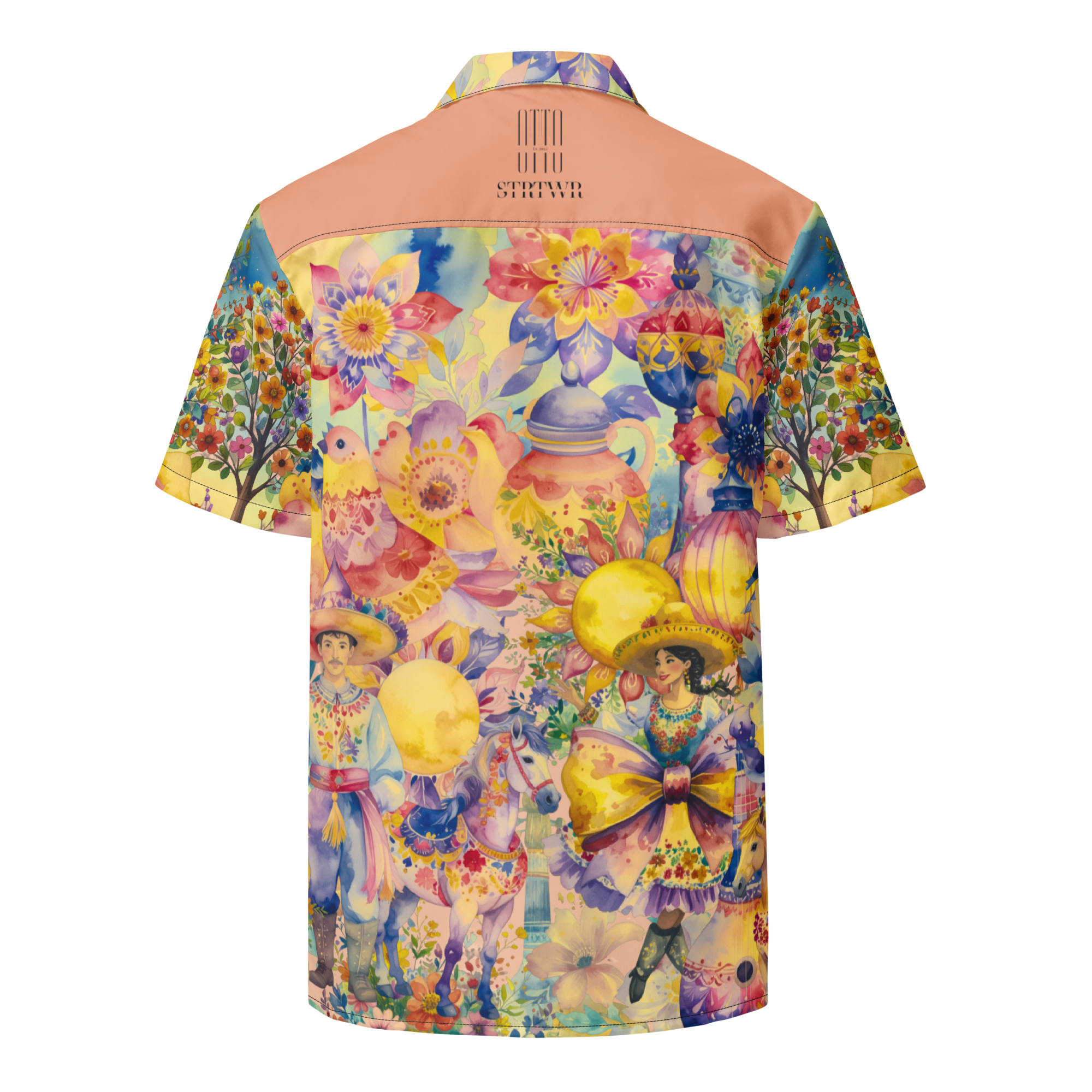 Unisex Oversize Hemd The Mexican Guy Peach | Premium Streetwear Otto Strtwr